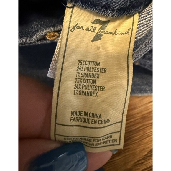 Seven For All Mankind Bib Overalls Girls Size 2 T Distressed Pants - Picture 7 of 9